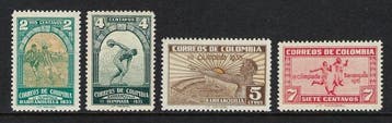 Colombia 1935 - Barranquillaanse Olympische Spelen, Postzegels en Munten, Gestempeld