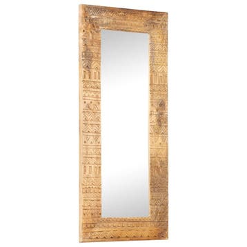 vidaXL Spiegel handgesneden 110x50x2,5 cm massief mangohout, Verzenden