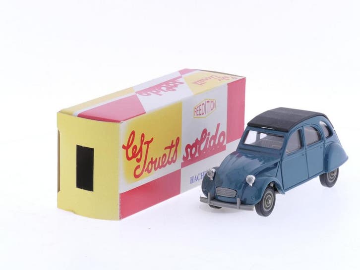 Schaal 1:43 Solido Citroën 2CV 1966 Blue. #4240, Hobby & Loisirs créatifs, Voitures miniatures | 1:43, Enlèvement ou Envoi
