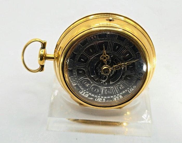 Carl Comlasy in Wien - Prunk Sackuhr vergoldet - Silber, Handtassen en Accessoires, Horloges | Heren