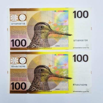 Nederland. - 2 x 100 Gulden - 1977 - PL104 (Zonder