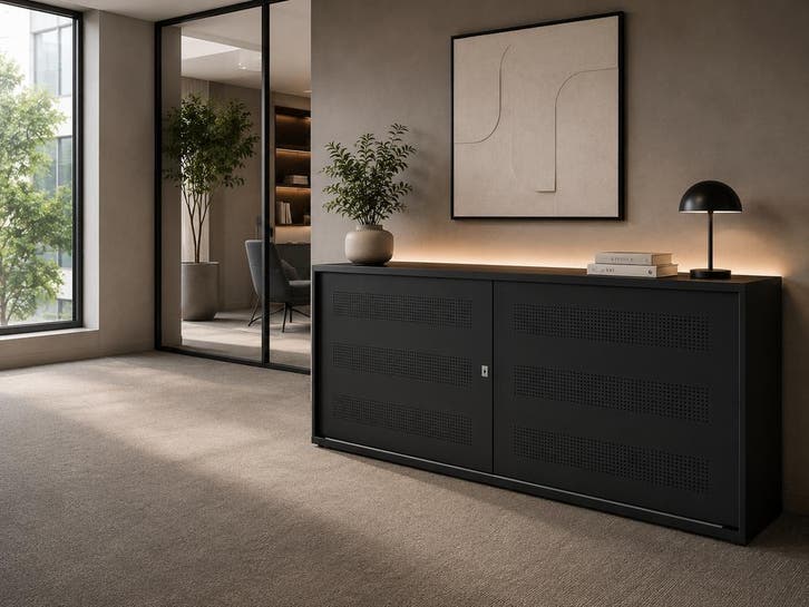 Moderne Akoestische Schuifdeurkast - Nieuwe Archiefkast, Huis en Inrichting, Kasten | Roldeurkasten en Archiefkasten, Nieuw, Met slot