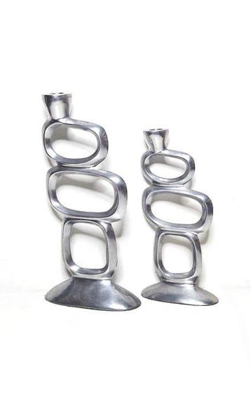 Matthew Hilton - Kandelaar Cirkelkandelaars (2) - Aluminium