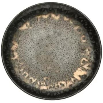Borden | METALLIC | Porselein | Zwart | 6 Stuks |, Verzenden, Nieuw in verpakking