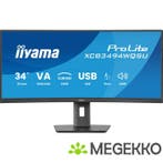 Iiyama Prolite XCB3494WQSU-B1 34  Wide Quad HD VA Monitor, Verzenden, Nieuw