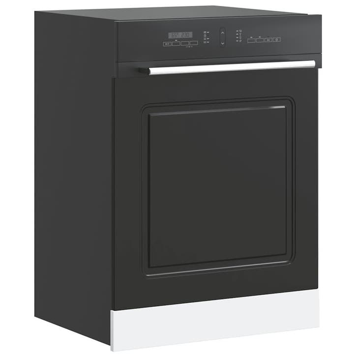 vidaXL Vaatwaspaneel Kalmar 60x1,5x57 cm bewerkt hout zwart, Maison & Meubles, Armoires | Autre, Envoi