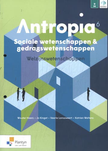 Antropia 6 Sociale en gedragswetenschappen WW Activerend, Verzenden, Zo goed als nieuw, Jo Kinget