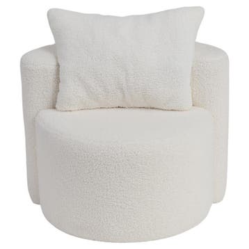 Fauteuil pour enfant avec coussin - blanc - 53 x 50 x 40 cm, Maison & Meubles, Verzenden, Neuf
