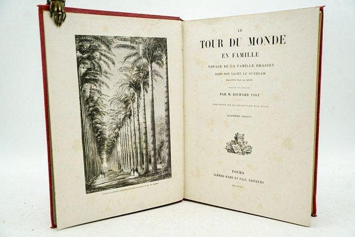 Lady Brassey & M. Richard Viot - Le Tour du Monde en, Antiquités & Art, Antiquités | Livres & Manuscrits