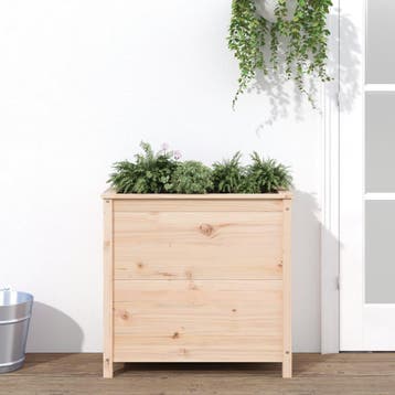vidaXL Plantenbak 82,5x40x78 cm massief grenenhout, Tuin en Terras, Verzenden, Nieuw