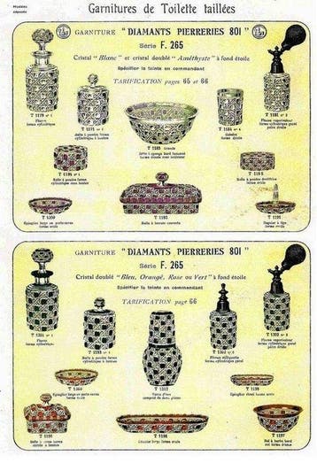 Baccarat - Flacon de parfum - modèle diamants et pierreries