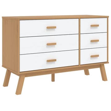 Ladekastje OLDEN: Scandinavische charme in huis voor een..., Huis en Inrichting, 100 tot 150 cm, 5 laden of meer, Verzenden, Zo goed als nieuw