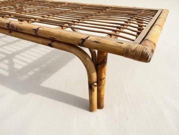 Lit - Cadre en bambou grand modèle pour chaise longue et