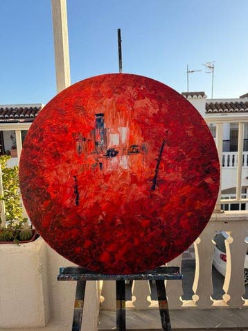 Miroslav Spadrna (pintorcheco) - “Estructura en colapso” XXL, Antiek en Kunst