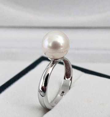 Zonder minimumprijs - Ring - 925 zilver - Rond, 9,61 mm,
