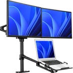 2dekans | TTD® Monitor Arm 2 Schermen & Laptop - Monitor Arm, Ophalen of Verzenden, Nieuw