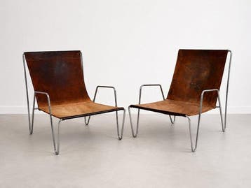 Fritz Hansen - Verner Panton - Fauteuil (2) - 3351 - Chroom