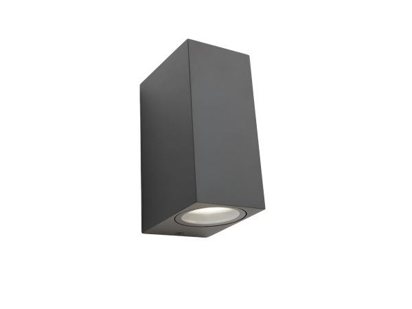 Veiling - 16x Wandlamp rechthoekig GU10 duo fitting zwart wa, Jardin & Terrasse, Éclairage extérieur