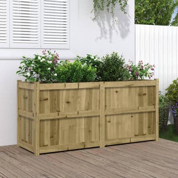 vidaXL Plantenbak 150x50x70 cm geïmpregneerd grenenhout, Verzenden