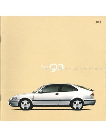 2000 SAAB 9-3 BROCHURE NEDERLANDS, Nieuw