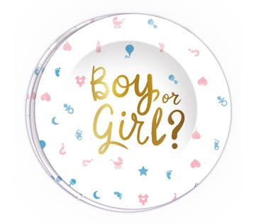 Gender Reveal Borden Boy Or Girl 23cm 6st, Verzenden
