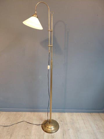 Staande lamp - Opaline glas - Berliner - 1 Lights, Antiek en Kunst