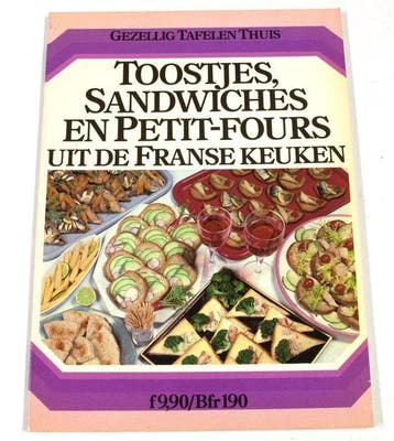 toostjes, sandwiches en petit fours uit de franse keuken, Verzenden, Nieuw