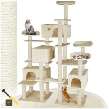 Krabpaal Entissar 214cm - beige, Verzenden, Nieuw