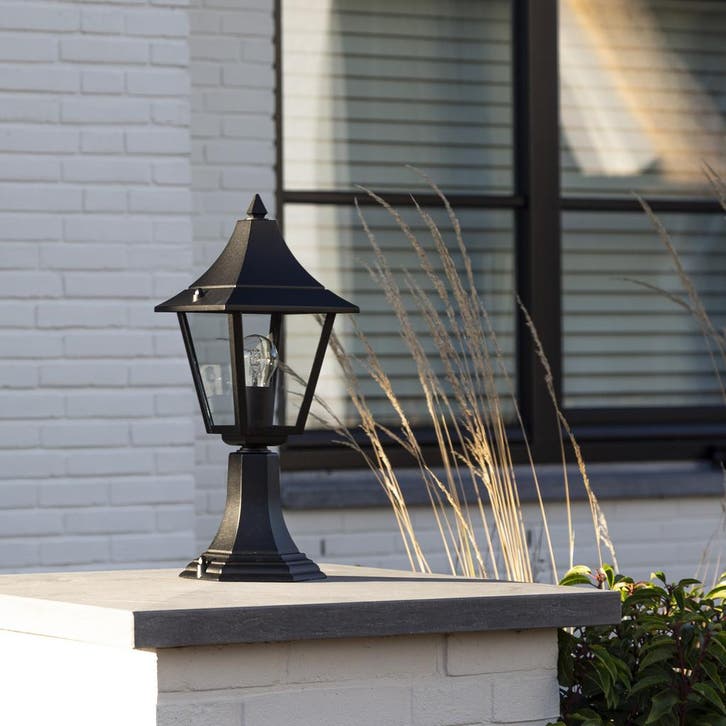 Tuinverlichting klassiek Livorno Sokkellamp Zwart, Jardin & Terrasse, Éclairage extérieur, Envoi