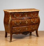Commode - Bois de rose - avec plateau en marbre