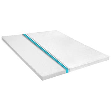 vidaXL Topmatras ei-profiel 6 cm koudschuim 180x200 cm, Verzenden, Nieuw