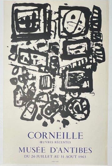 Corneille (1922-2010) - Lithographie ancienne : Paysage