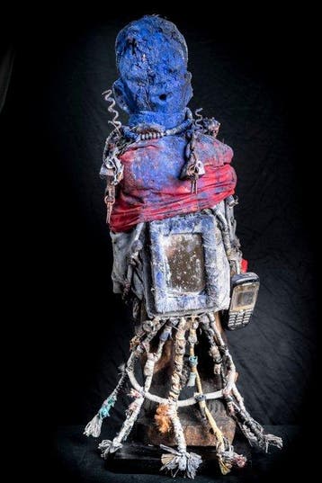 Groot en machtig detacheert Vaudou Fon. Vodoun, Voodoo,