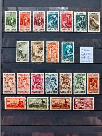 Territoire du bassin de la Sarre - (6-9-2077) Timbres