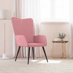 vidaXL Relaxstoel fluweel roze, Huis en Inrichting, Fauteuils, Verzenden, Nieuw