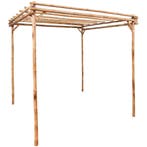 vidaXL Pergola 170x170x220 cm bamboe, Verzenden, Nieuw