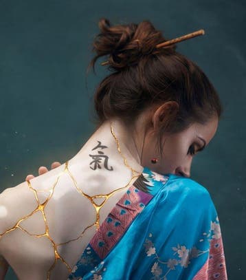 Katana & Kintsugi” by Kleury.art (4/5) - Kleury.art -