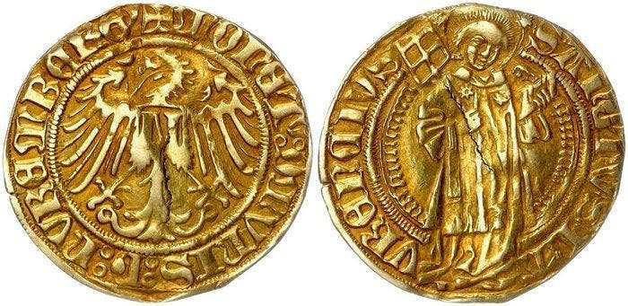 Duitsland, Nürnberg. Nürnberg Stadt. Goldgulden 1469-1471, Postzegels en Munten, Munten | Europa | Niet-Euromunten