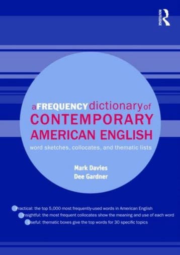 Frequency Dict Contemp American English 9780415490634, Verzenden, Mark Davies