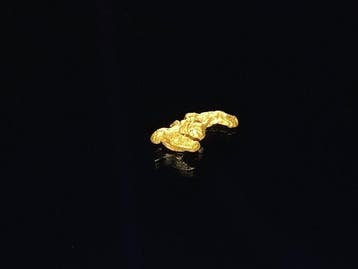 Juweel - Gouden nugget - Yukon Goud nugget - Hoogte: 0.8 mm