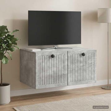 vidaXL Wandmontage TV-kast Betongrijs 59,5 x 41 x 30 cm, Huis en Inrichting, Verzenden, Nieuw