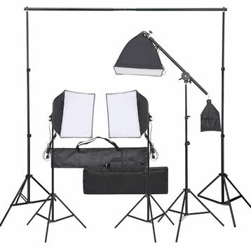 vidaXL Fotostudioset met verlichtingsset, Verzenden