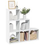 vidaXL Kamerverdeler Boekenkast 3-laags Wit 99x29x99 cm, Verzenden, Nieuw