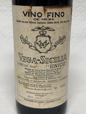 1966 Vega Sicilia, Único - Ribera del Duero Gran Reserva - 1, Verzamelen, Nieuw