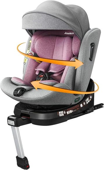 Autostoel - Isofix Autostoeltje - 0-12 jaar - Roze - Jovikid, Verzenden, Nieuw