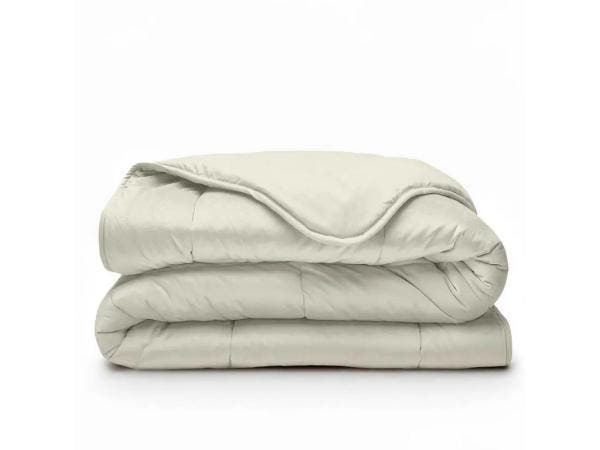 Veiling - Dekbed zonder Overtrek Velvet 200x200 Creme, Maison & Meubles, Chambre à coucher | Linge de lit