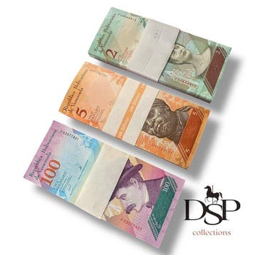 Venezuela. - 100 x 2, 100 x 5, and 100 x 100 Bolívares -, Timbres & Monnaies