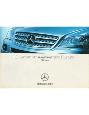 2007 MERCEDES BENZ M KLASSE INSTRUCTIEBOEKJE ITALIAANS, Ophalen of Verzenden