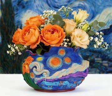 Sculpture, Vaso Notte stellata - 12 cm - Résine - 2026