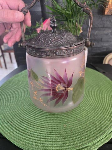François-Théodore Legras - Vase avec couvercle - Verre -